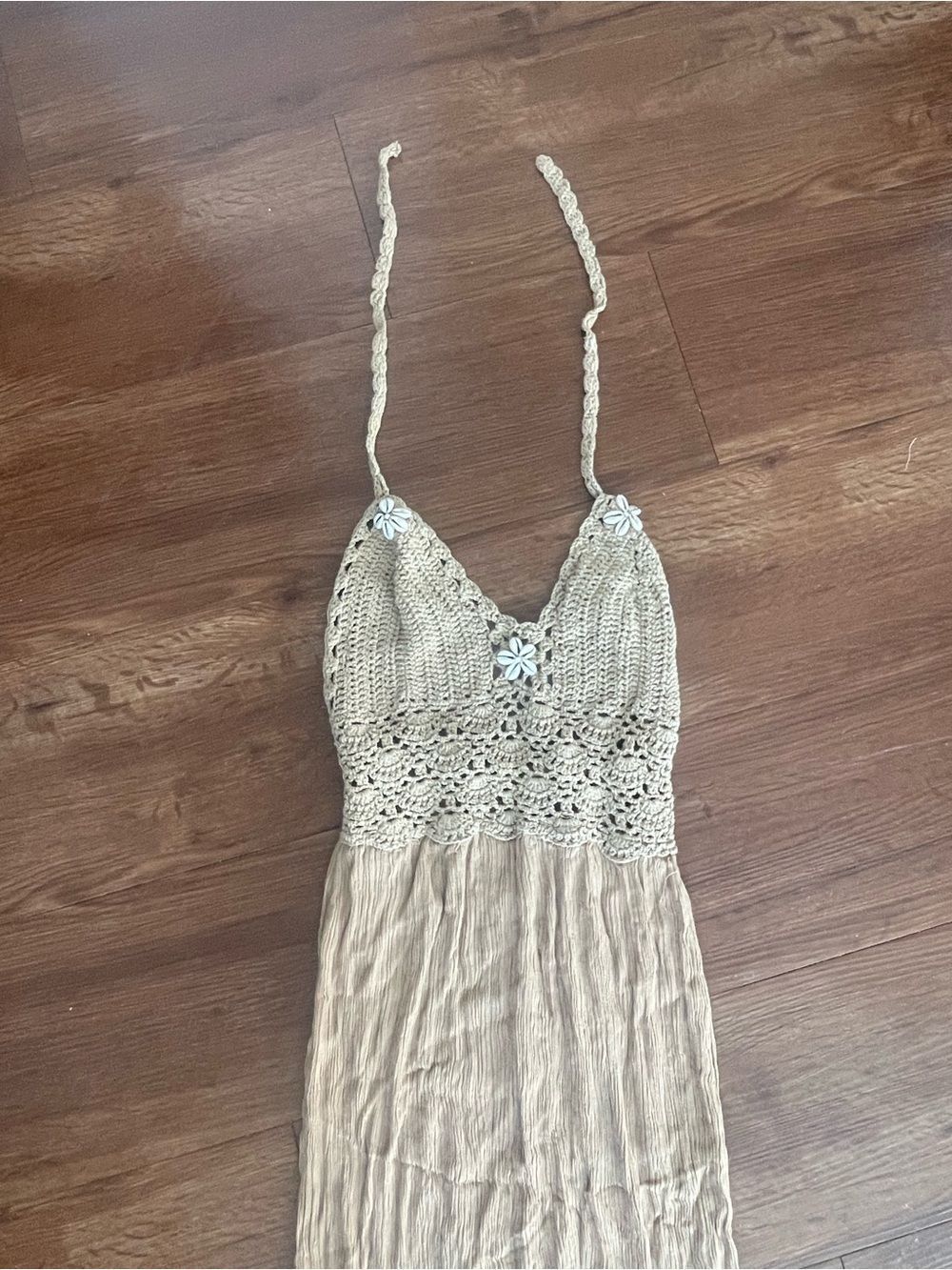 Sand Halter Shell Dress - Picture 4 of 8